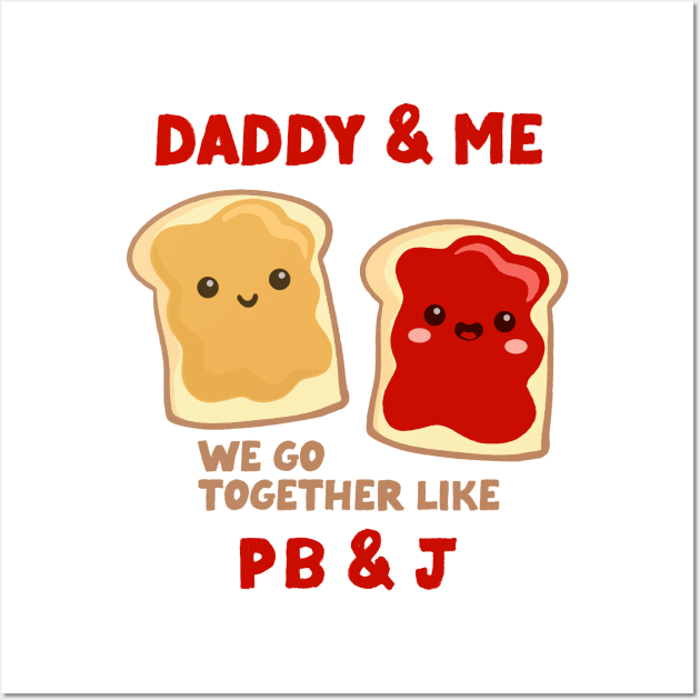 pbj daddy & me (strawberry) Wall Art by mystudiocreate